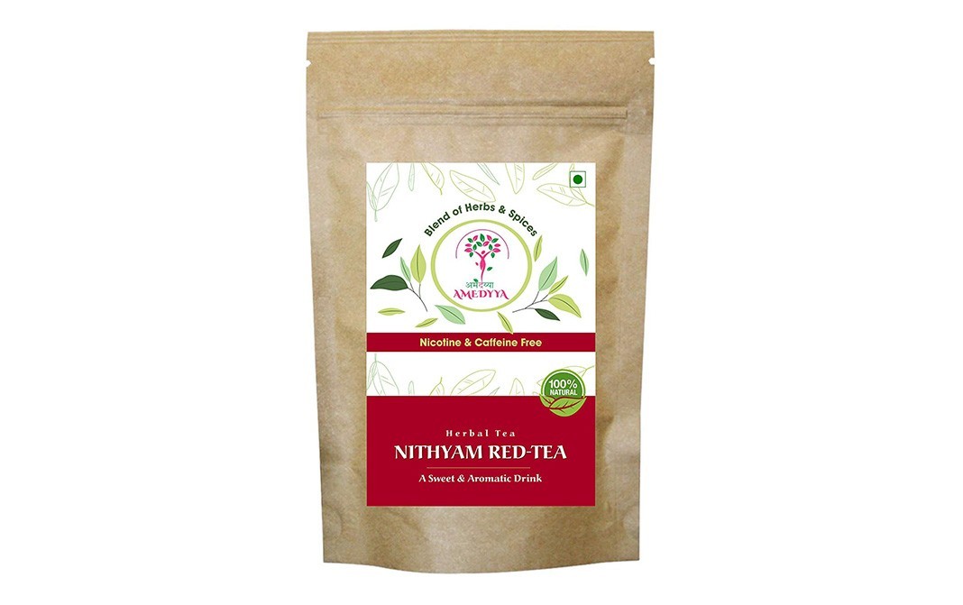 Amedyya Nithyam Red Herbal Tea (Nicotine & Caffeine Free)   Pack  80 grams